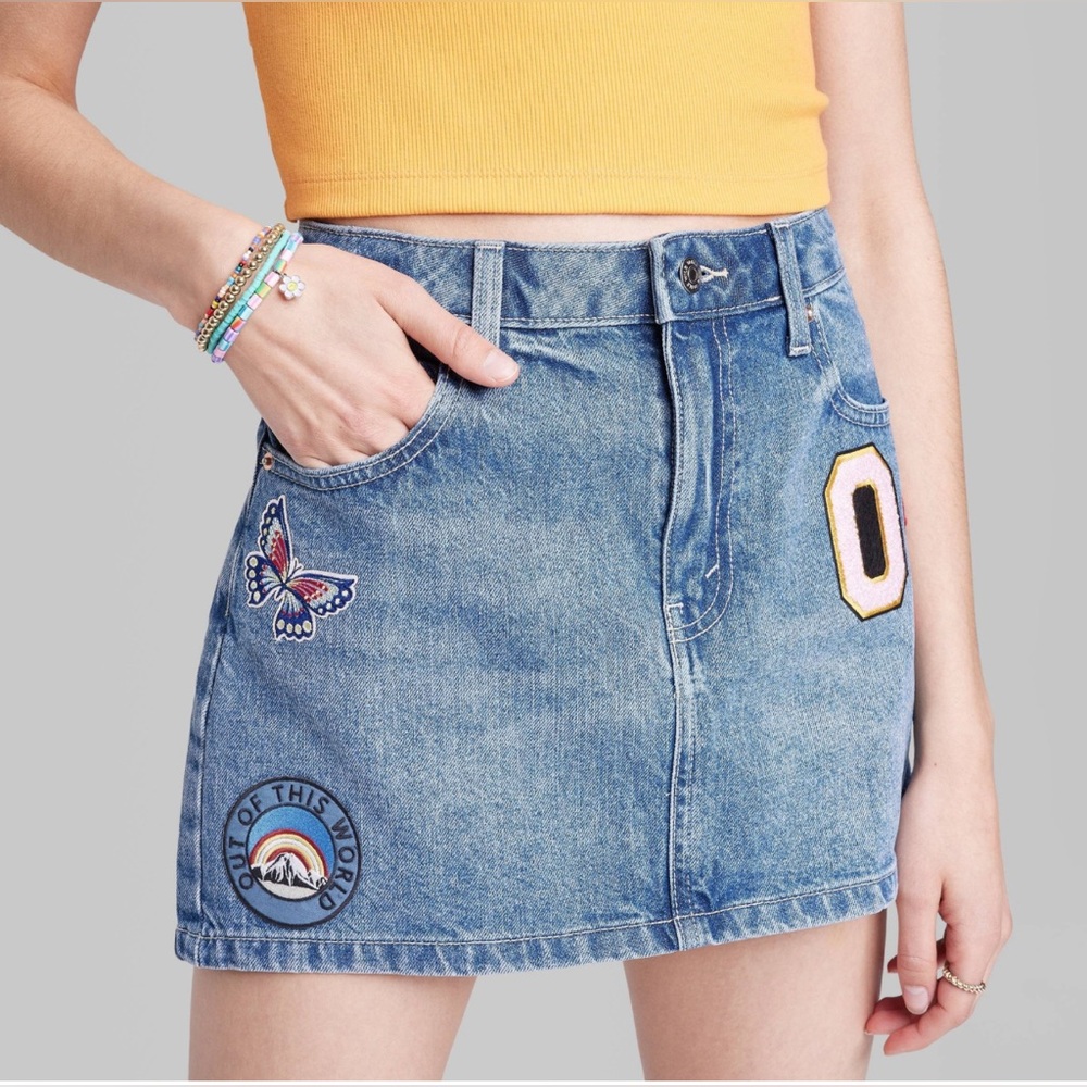 Wild Fable Low Rise Denim Skirt
